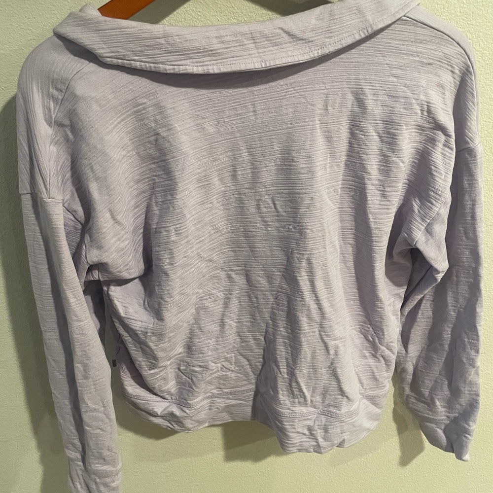 Talbots Soft Lavender Knit Top Size Medium - Picture 3 of 5